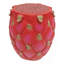 Tabouret de fruit de dragon surdimensionné 13,4 po en résine, table d'appoint polyvalente et support à plante, mobilier décoratif pour la maison, le jardin, le patio, l'intérieur et l'extérieur