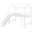 Lit mezzanine en métal avec glissade, lit simple en métal avec planche inscriptible en bois (lit)-1663485408
