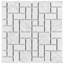 Academy Random Sized Straight Edge Porcelain Versailles Mosaic Wall & Floor Tile-1806819462