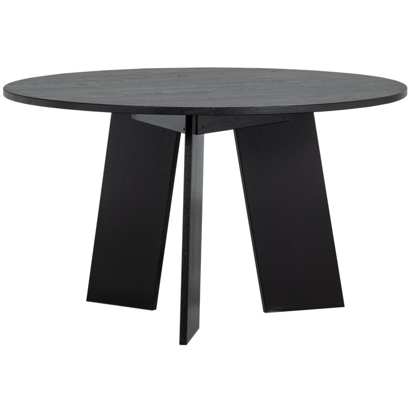 Fries Oak Round Solid Wood Dining Table