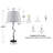 26.75” Black Peraza Table Lamp With Empire Lampshade
