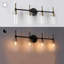 Applique murale 4 lumières noire / laiton