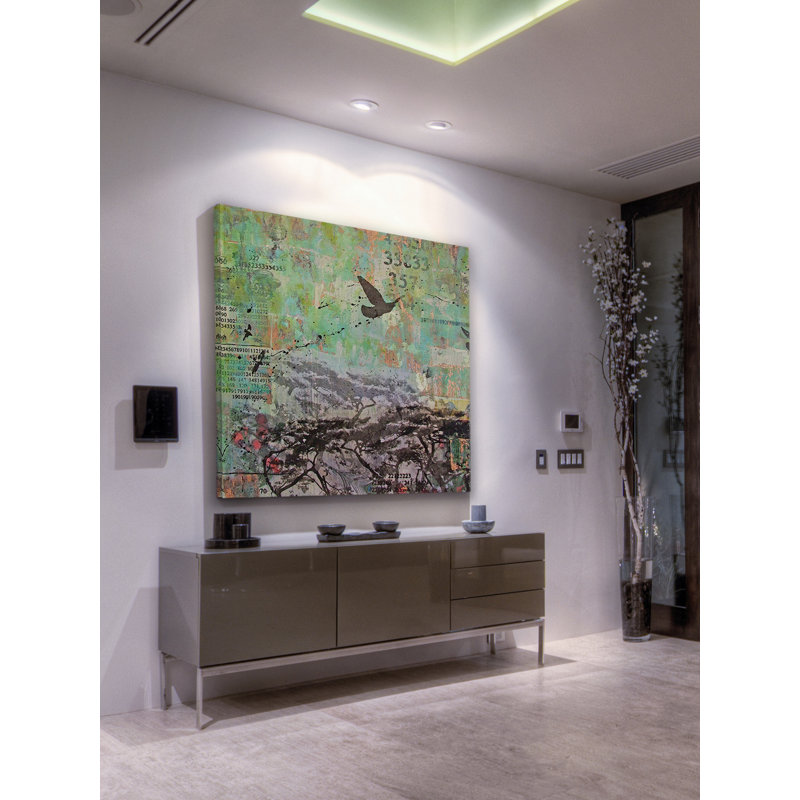 Blue Forest by Tracy Silva Barbosa - Wrapped Canvas Print, 46cm H x 46cm W x 4cm D