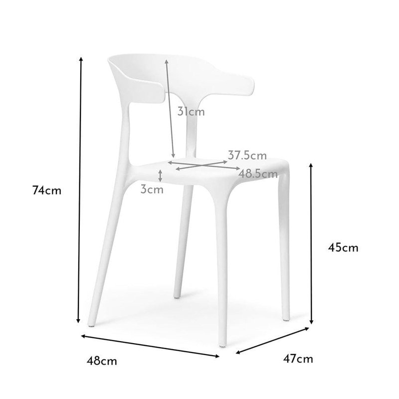 45cm H Stacking Accent, Grey