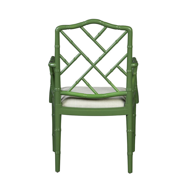 Upholstered Arm Chair, Green