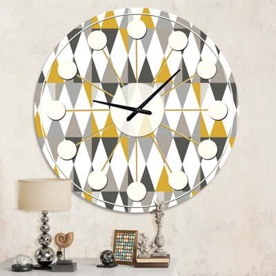 Horloge murale Diamond Mid-Century