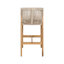 Ensemble de tabourets d'extérieur Louie avec design ergonomique et coussin amovible
