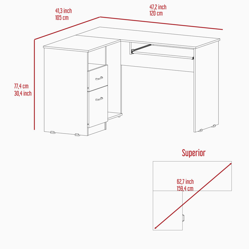 Bureau d'ordinateur Glendale