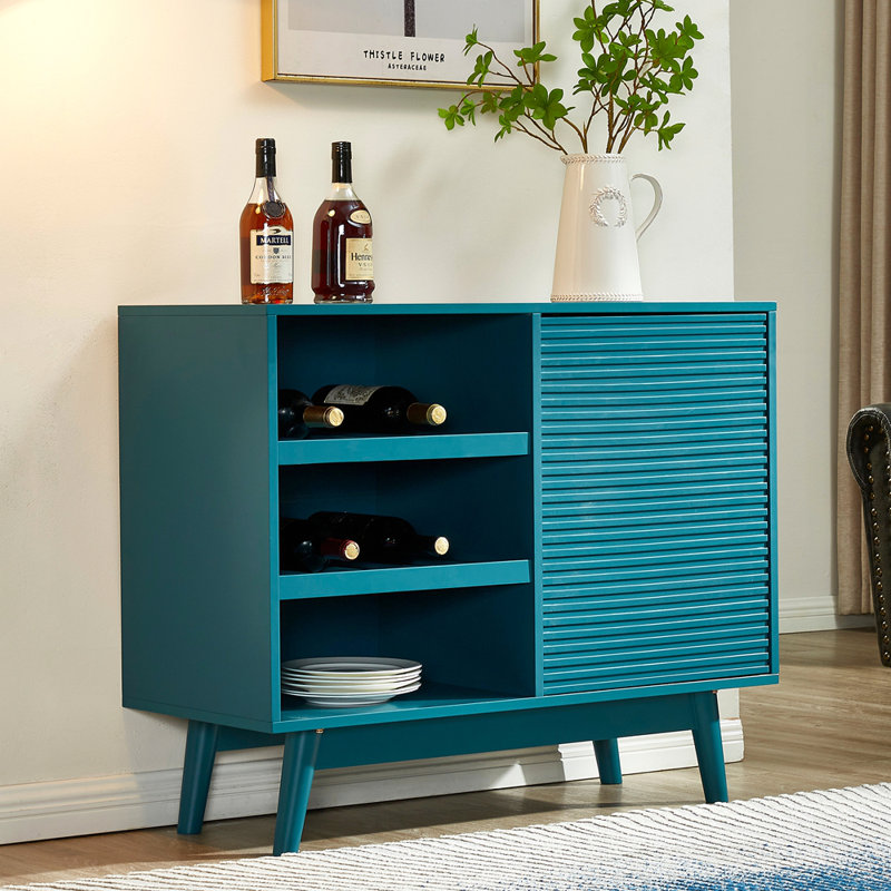 Buffet avec rangement et étagère de rangement pour bouteilles de vin