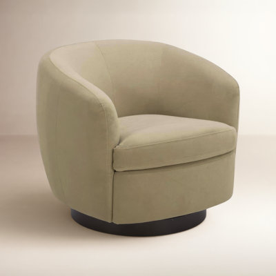 Marcy Upholstered Swivel Barrel Chair