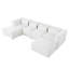 Canapé modulaire en tissu chenille BEIGE