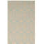 Tapis brun / bleu à tissage plat fabriqué à la main Andressa-22809953