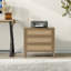 Pomodoro Boho-Inspired Rattan Nightstand With 3-Drawer-922203694