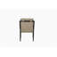Fauteuil en cuir Sling - poivre