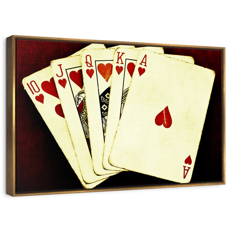 Quinte royale, Cadre flottant doré, 13 po x 9 po