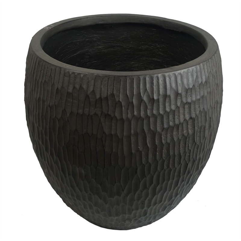 Inoke Planters Handmade Pot Planter, Black