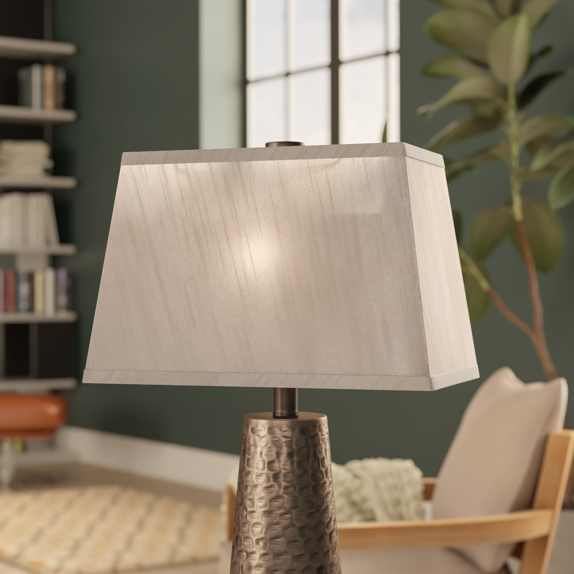 Wade Logan® 10'' H Fabric Rectangle Lamp Shade & Reviews | Wayfair