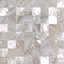 SeaTile 4" x 4" Natural Shell Listello/Border Tile in White Mother of Pearl