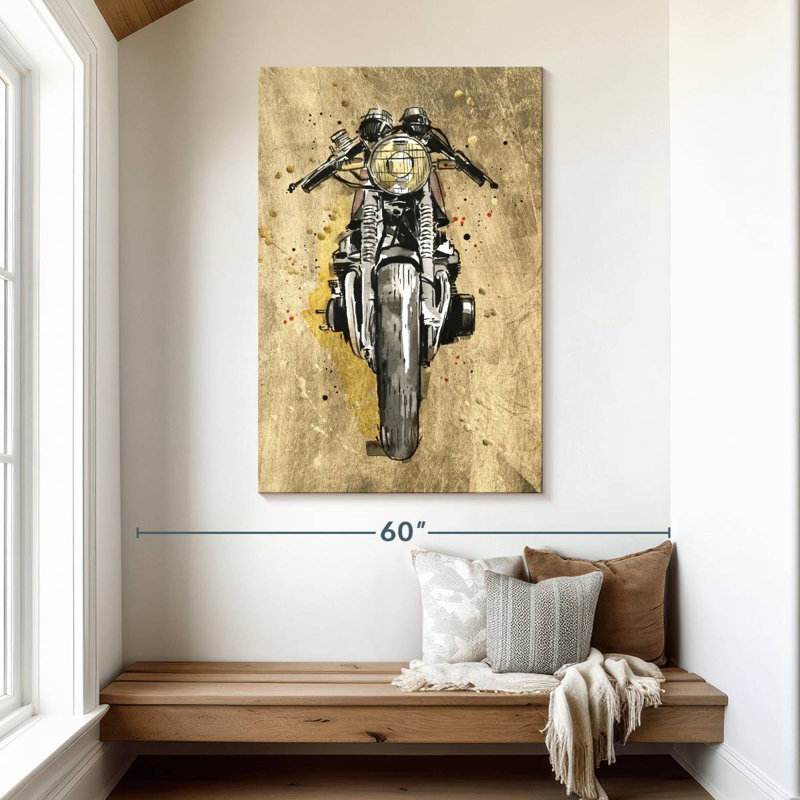 Mehar Metallic Rider I, 48" H x 32" W