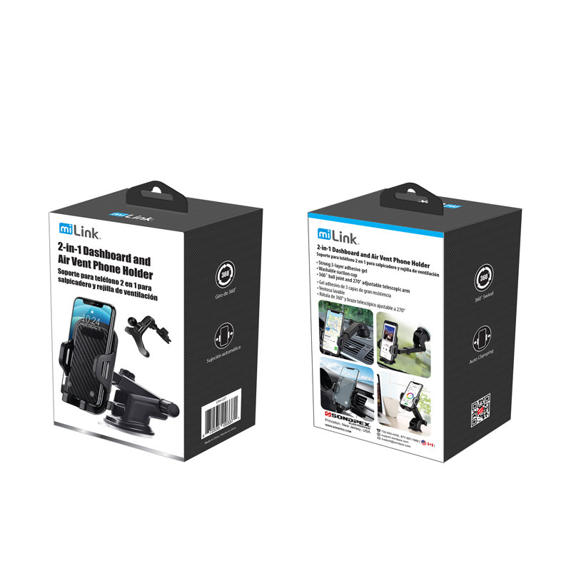 2-in-1 Dashboard and Air Vent Phone Holder