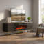 Camelia 63" Modern TV Stand with Electric Fireplace, Matte Finish, Media Storage