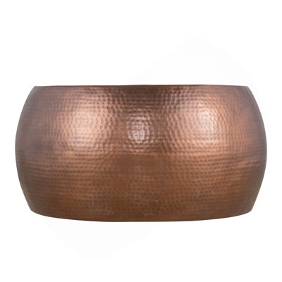 Table basse moderne et contemporaine en aluminium 32 po