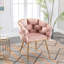 Chaise simple simple en velours avec accoudoirs de 28 po l 28 po, vert-176548150