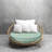 Decorative Indoor Outdoor Waterproof Round Cushion Cover, Patio UV Resistant Seat Cushion Cover-539318173-577775899