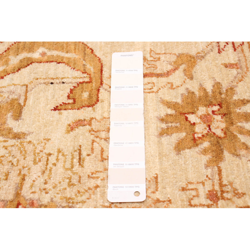 Tapis unique en laine noué à la main 3 pi 11 po x 5 pi 4 po nouvel âge Muscogee