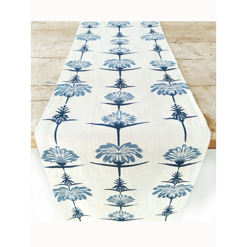 Chemin de table French Home, Indigo / ciel