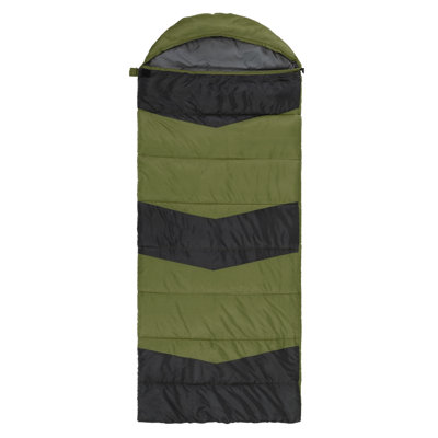 Green 1500G 82 In.X 34 In.Heated Sleeping Bag – Waterproof, Breathable With 3 Heat Settings(Rated -10°C To 10°C)