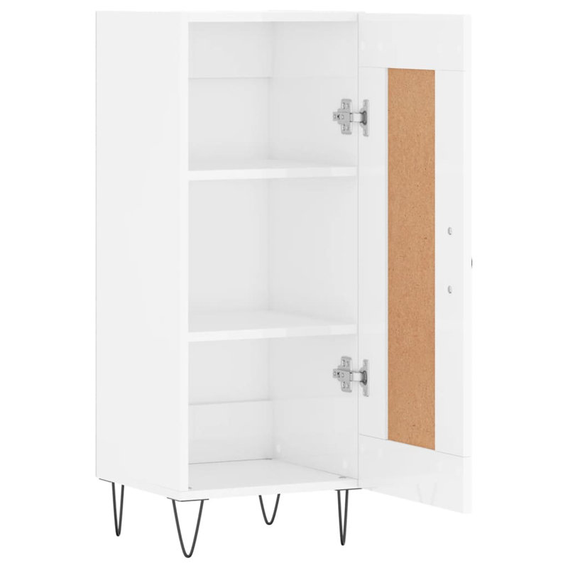 Farrelly 34.5cm Sideboard, High gloss white
