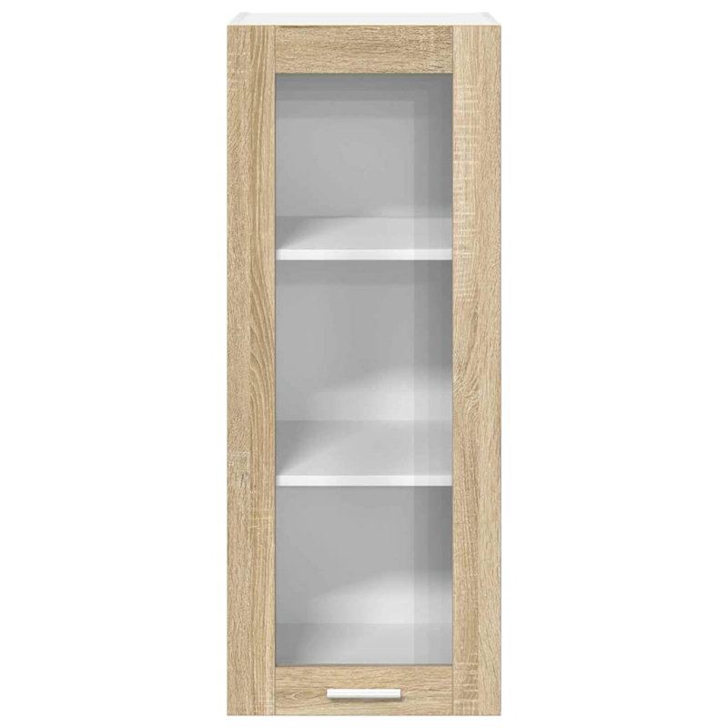 Vidaxl Hanging Cabinet With Storage Riga Smoked Oak 40 X 31 X 100 Cm, Sonoma Oak