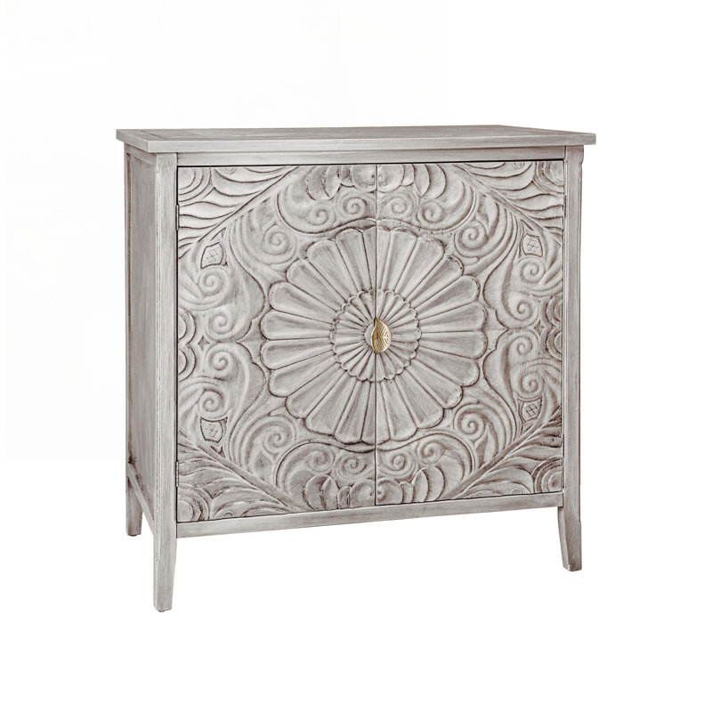 Wood Console Table with Cabinet,Wood