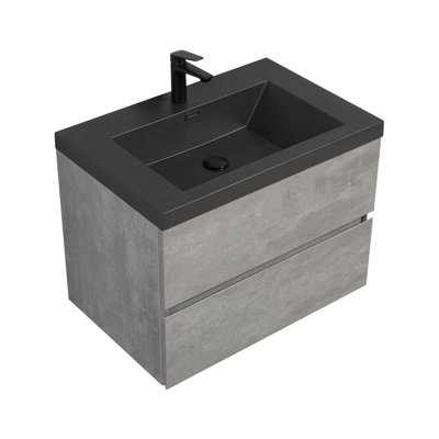 30" Floating Bathroom Vanity With Sink