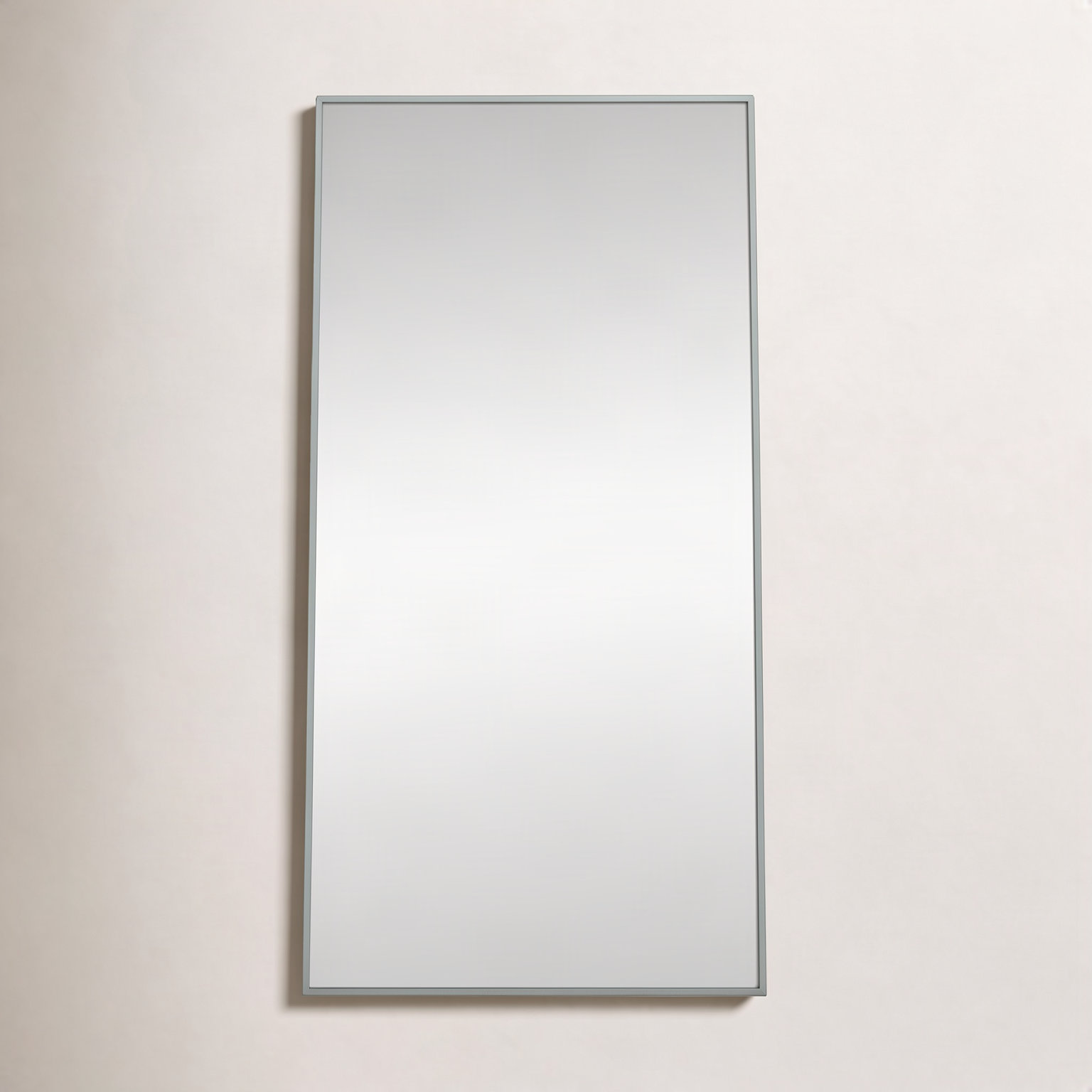Sabine Metal Rectangle Floor Mirror, 60" x 30", Silver