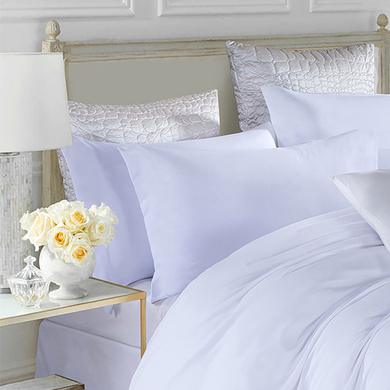 Marnisha Microfiber Duvet Cover Set with Pillowcases Included, White, Kingsize Duvet Cover Set +2 Pieces Included