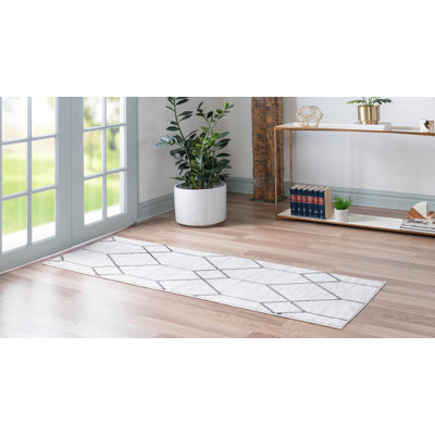 Tapis contemporain Eshin couleur acier
