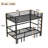 Twin XL Over Twin XL Pull-Out Metal Bunk Bed With Safety Rails
