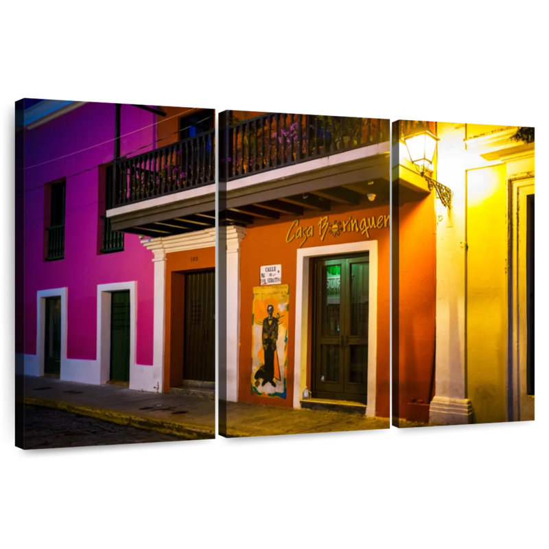 Ruel de San Juan, couleurs de la nuit dans la rue, H 20 po x l 33 po