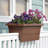 Kaysville Plastic Rectangular Railing Planter-430479730