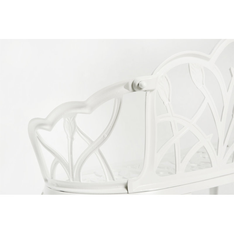 Banc de jardin Tulip, Blanc