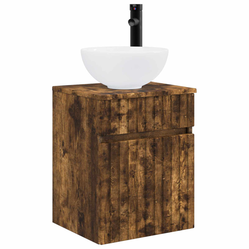 390 mm Bathroom Vanity, Smoked Oak