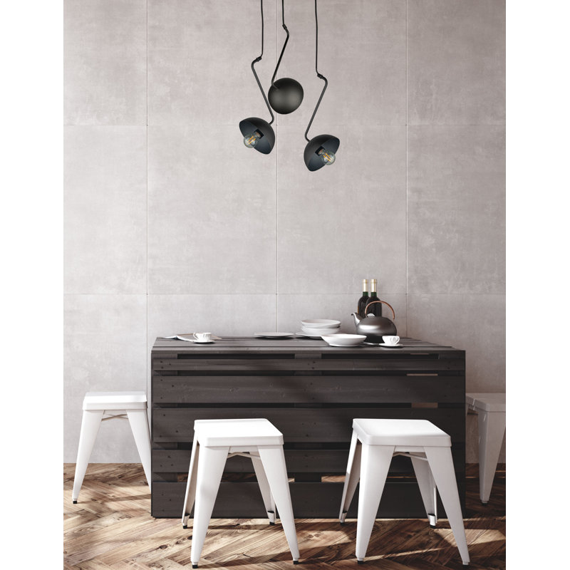 Cassander - Light Pendant, Black, 3, 45cm H x 36cm W x 36cm D