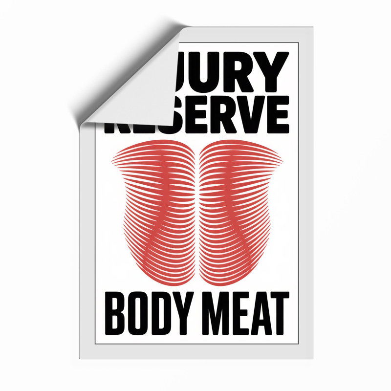 Body Meat Typography - Print, Unframed, A3 - 42.0 x 29.7 cm