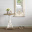Table d'appoint ronde antique blanc, campagne française-1853941205