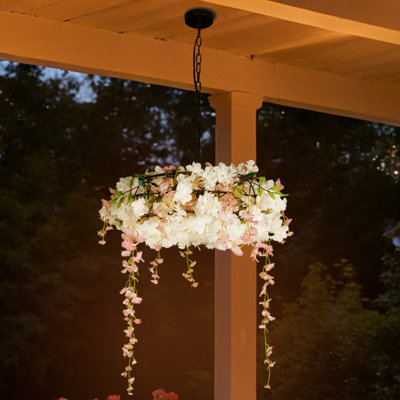 3 - Light Floral Chanddelier Dimmable