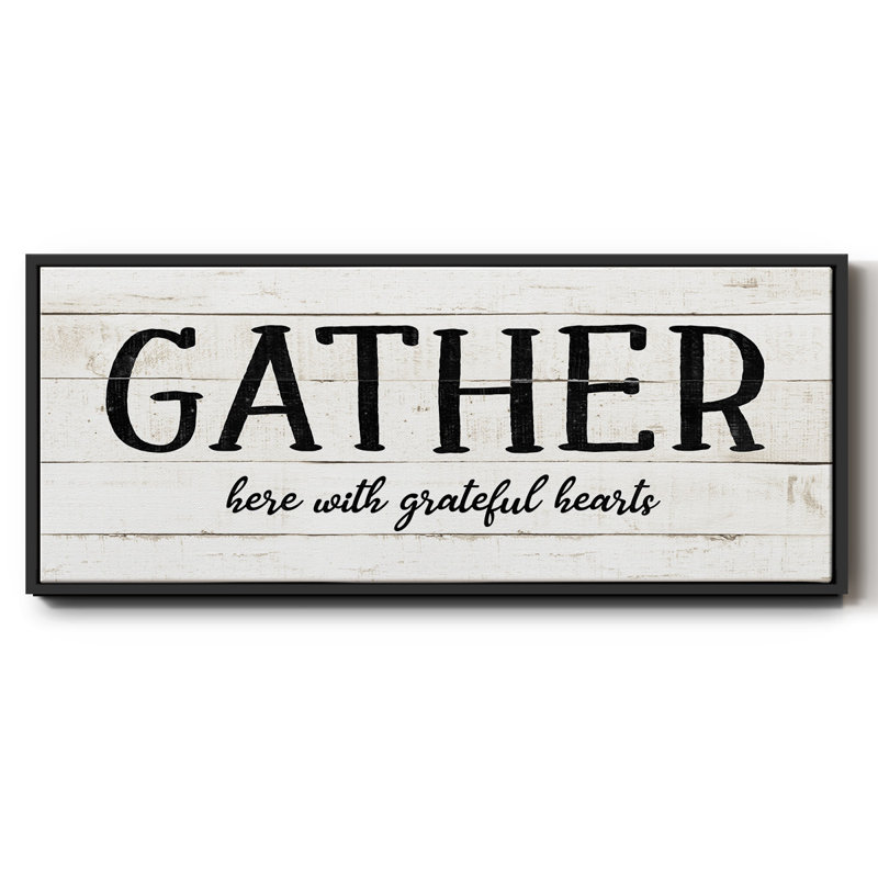 Gather- Framed Canvas, 20" H x 50" W