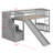 Loft Bed With Stairway And Slide-870995864