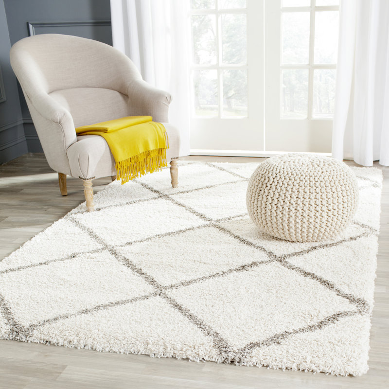 Hudson Geometric Area Rug, Rectangle 183 x 274 cm, Plush 5cm